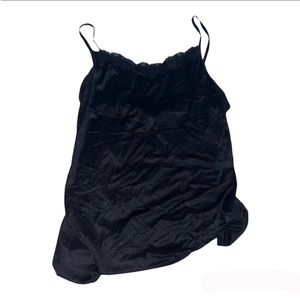 Satin cami with lace detailing